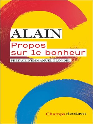 cover image of Propos sur le bonheur